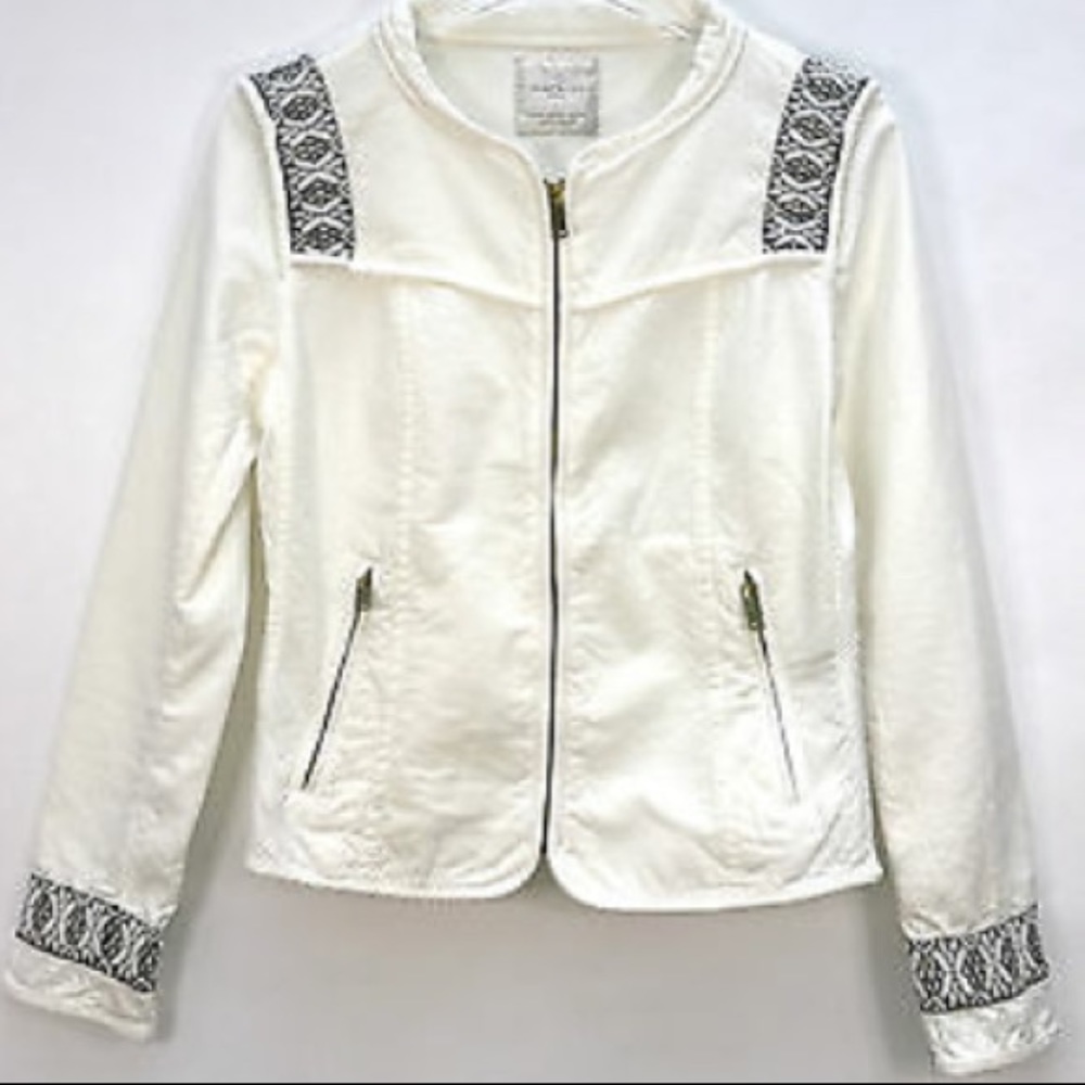 Zara Detailed White Jacket